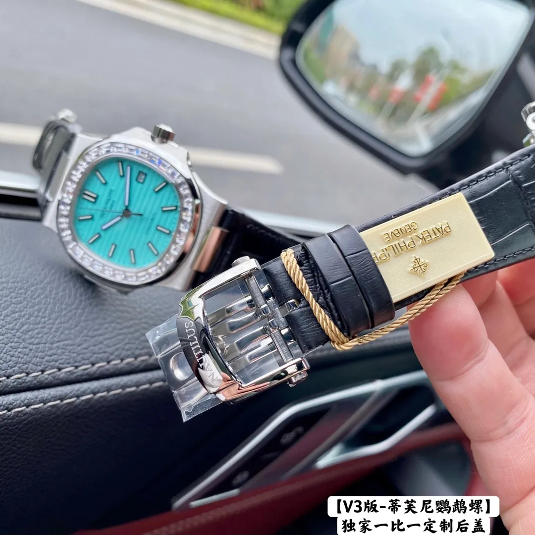 【Top replica】💰3300! Patek Philippe co-branded Tiffany global limited edition, Tiffany Nautilus Ref.5711 has arrived, the best detoxification solution on the Internet! Details: 1⃣️With customized version of Cal.324 automatic movement. 2⃣️316L customized ergonomic watch strap! The case has a clear steel stamp 3⃣️The beads in the steel band are diamond-shaped, which is consistent with the genuine product. 4⃣️Diameter 40 mm. Wearing 5711/1A not only shows youthful vitality, but also exudes a strong sense of calmness from the inside out. It is a well-deserved "King of Steel Watches"! Welcome for your tasting! 🔥Top quality products with constant quality🔥